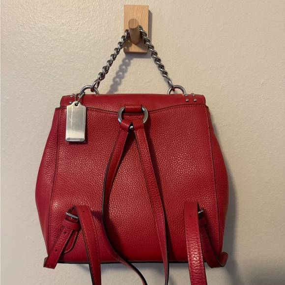 Red Coach Mini Backpack - Picture 3 of 9
